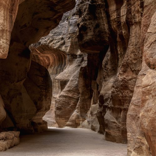 The Siq in Petra, Jordan